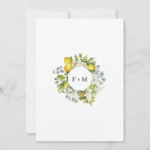 レモモダンンブライダルシャワー 招待状 (裏面)