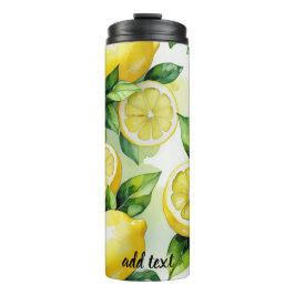 レモモダンンブルーフローラスクリプトブライダルシャワー タンブラー