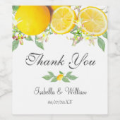 レモモダンンボホサマー結婚ズ・サンキュー ワインラベル (シングルラベル)