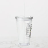 レモモダンンライムリモンシロストライプモノグラム アクリルタンブラー (右)