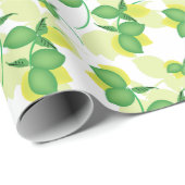 レモモダンンライムリモンチロパターン ラッピングペーパー (ロールコーナー)