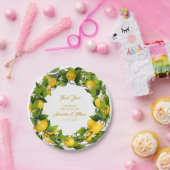 レモモダンンリースありがとう | 結婚s ペーパープレート (パーティー)