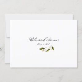 レモモダンン地中海のリハーサルのディナーカード サンキューカード