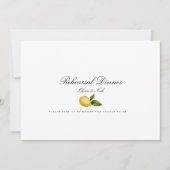 レモモダンン地中海のリハーサルのディナーカード サンキューカード (正面)