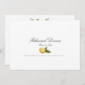 レモモダンン地中海のリハーサルのディナーカード サンキューカード (正面/裏面)