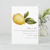 レモモダンン地中海の結婚式招待状カード 招待状 (スタンド正面)