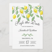 レモモダンン夏の日付を保存結婚する セーブザデート (正面/裏面)