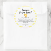 レモモダンン自家製砂糖スクラブラベル ラウンドシール (バッグ)