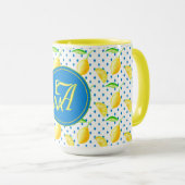 レモモノグラムのンツリーブ王室のルーホームデコール マグカップ (正面右)