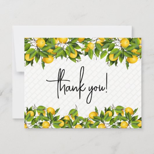 レモンありがとう ノートカード (正面)