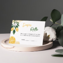 レモンおむつラッフルベビーシャワー