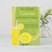 レモンおよびレモネード 招待状 (スタンド正面)