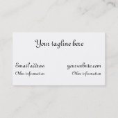 レモンおよび蜂蜜が付いている茶 名刺 (裏面)