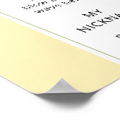 レモンかわいこちゃんの最初の誕生日パーティーの写真マイルストーン ポスター (角)