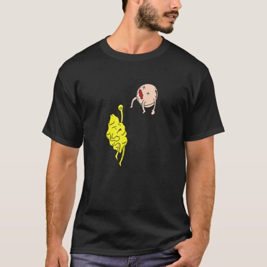 レモンがピーチアイスティーを破る Tシャツ (正面)