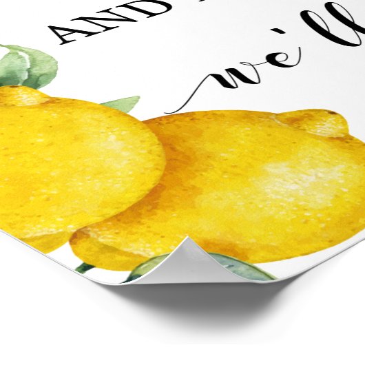 レモンがマスクを着用したゲストサイン ポスター (角)