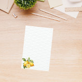 レモンが並んだ料理本のページのミニバインダーインサート