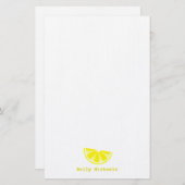 レモンくさびのパーソナライズな文房具 便箋 (正面/裏面)