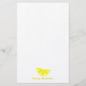 レモンくさびのパーソナライズな文房具 便箋 (正面)