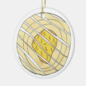 レモンさくらんぼダニッシュブレックファーストスウィートペストリー セラミックオーナメント (左)