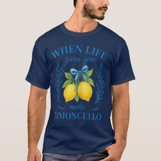レモンで人生が変わるなら リモンチェッロ アマルフィ Tシャツ
