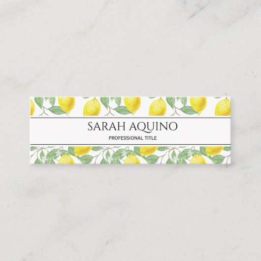 レモンとのパタ離れーンのモノグラム スキニー名刺 (正面)