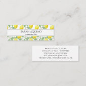 レモンとのパタ離れーンのモノグラム スキニー名刺 (正面/裏面)