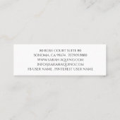 レモンとのパタ離れーンのモノグラム スキニー名刺 (裏面)