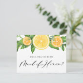 レモンとオレンジがメイド・オブ・オーナー(花嫁付き添い人) ポストカード (スタンド正面)