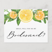 レモンとオレンジが私の花嫁になる ポストカード (正面)