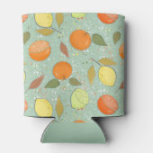 レモンとオレンジのフルーツ柄 缶クーラー (裏面)