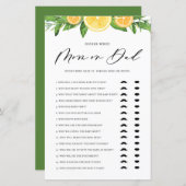 レモンとオレンジの母親かパパ彼は彼女がゲームを言った (正面/裏面)