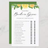 レモンとオレンジを彼は彼女が花嫁か新郎を言ったと (正面/裏面)