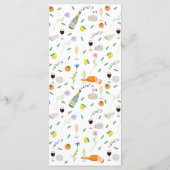 レモンとオレンジボホフランスのシトラス結婚ズ メニュー (裏面)