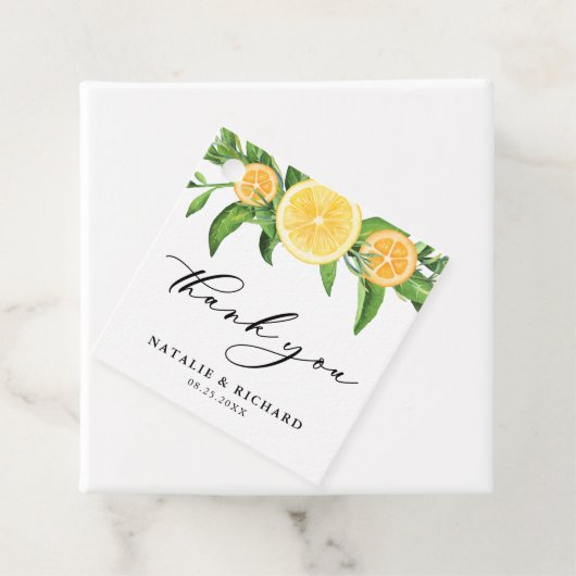 レモンとオレンジ結婚の夏に感謝 フェイバータグ (インサイチュ)