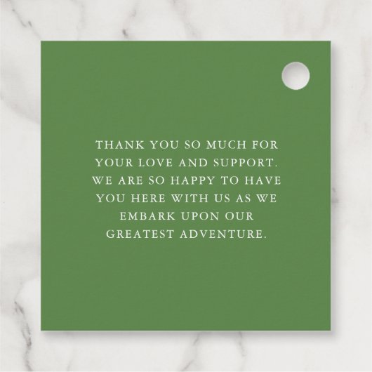 レモンとオレンジ結婚の夏に感謝 フェイバータグ (裏面)