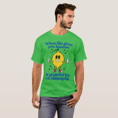 レモンとクラミジア 馬鹿馬鹿しい 侮辱的なミーム サラカス Tシャツ (正面フル)