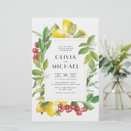 レモンとクランベリーの植物性カップルのシャワー (スタンド正面)