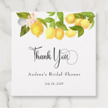 レモンとグリーン | ウェディングシャワーのお礼