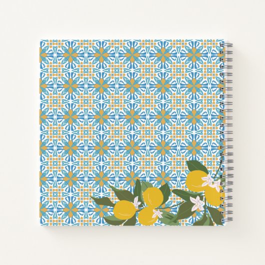 レモンとタイルのレシピ本 |キッチンデコール ノートブック (裏面)