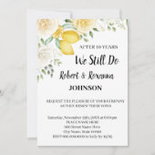 レモンとバラ結婚ズのアニバーサリーの誓い 招待状 (正面)