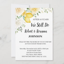 レモンとバラ結婚ズのアニバーサリーの誓い 招待状