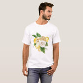 レモンとバラ花束 Tシャツ (正面フル)