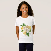 レモンとバラ花束 Tシャツ (正面フル)
