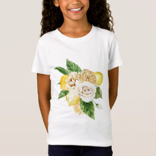 レモンとバラ花束 Tシャツ