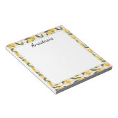 レモンとピンクイエロージンガム ノートパッド (アングル)