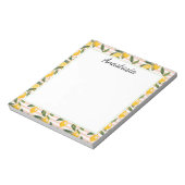 レモンとピンクイエロージンガム ノートパッド (回転)