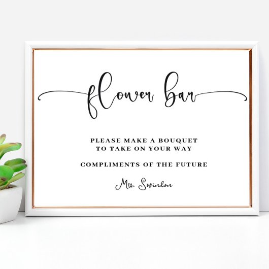 レモンとフローラミモザバーブライダルシャワーポスター ポスター