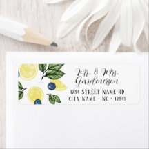 レモンとブルーベリーラベル