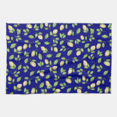 レモンとブルー キッチンタオル (横)